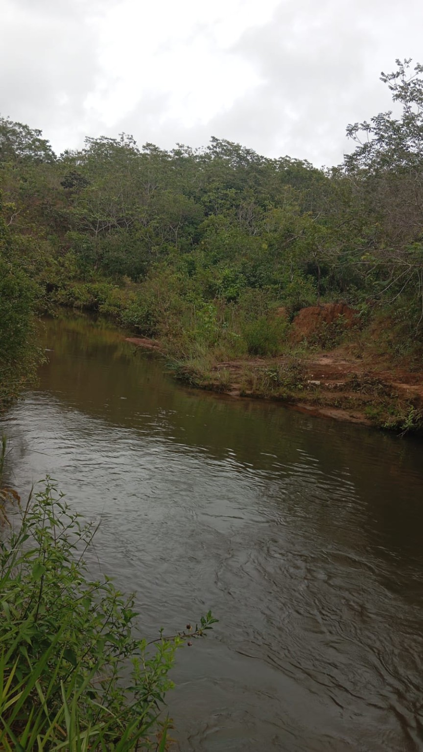 Ribeirão que margeia a propriedade