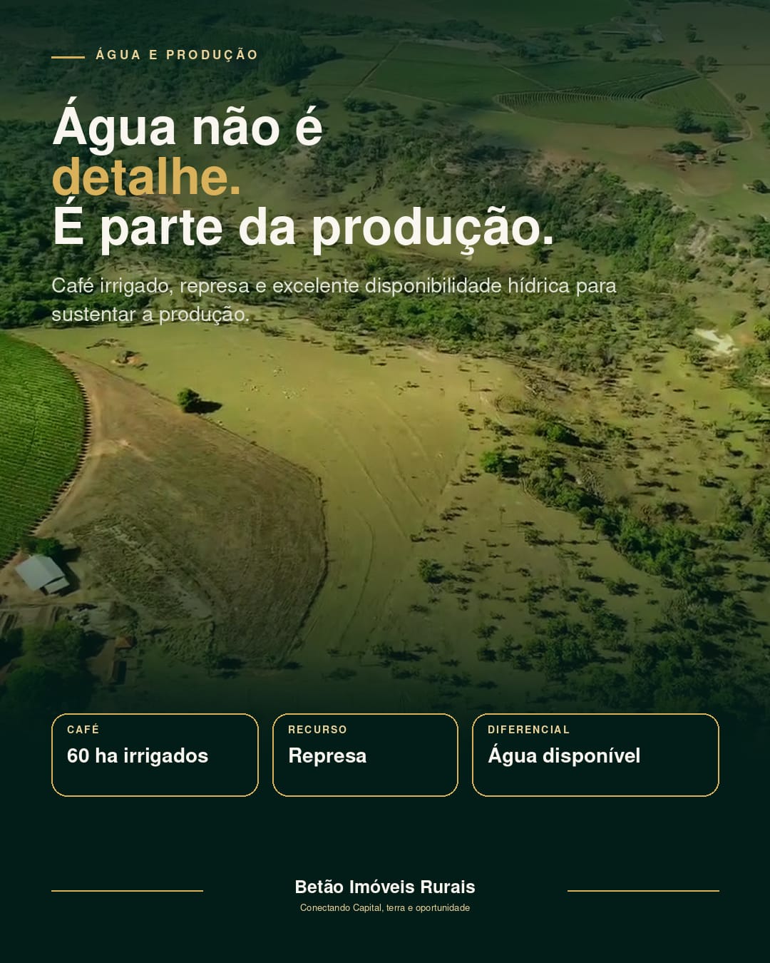 Água não é detalhe. É parte da produção.
