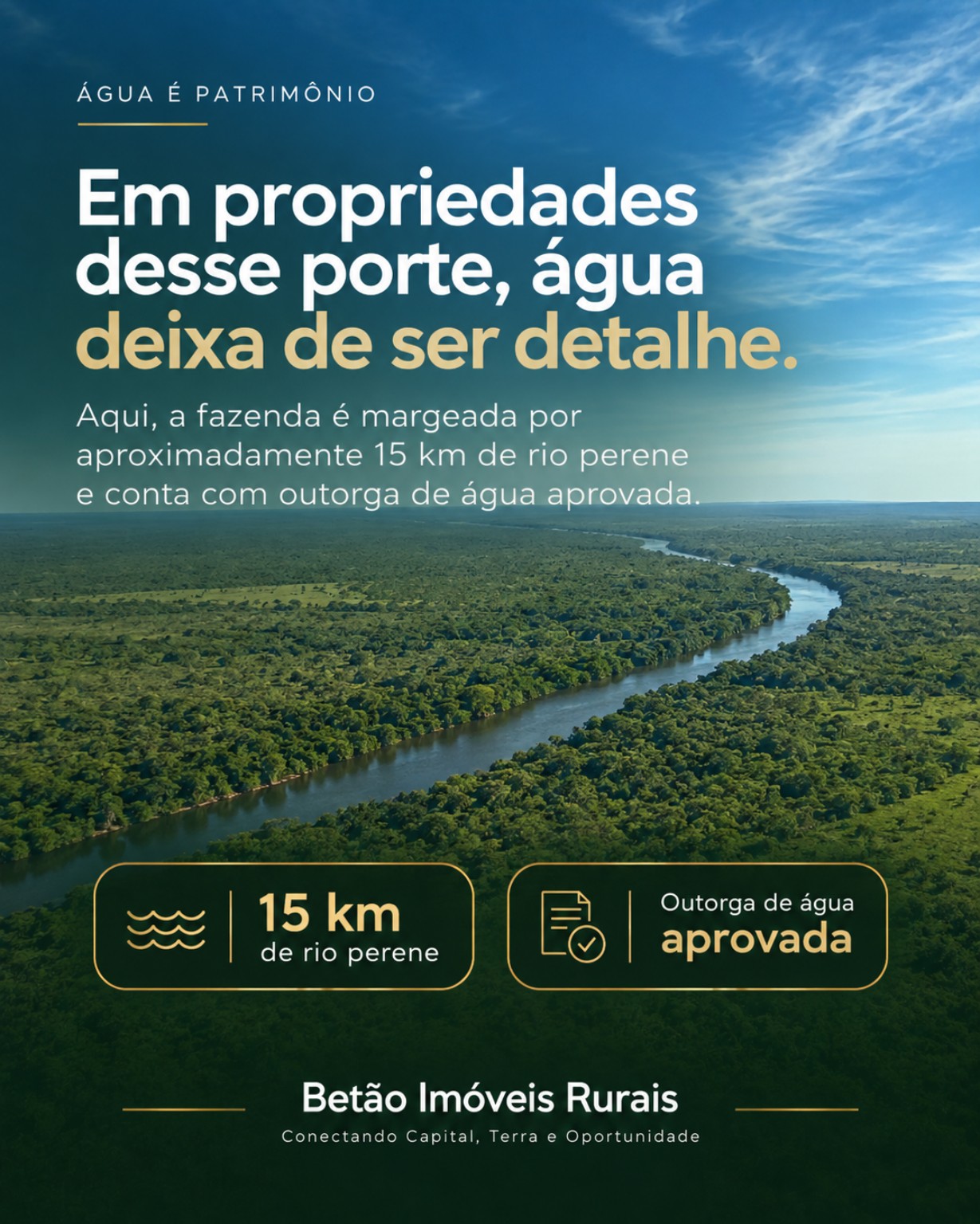 Rio perene e outorga