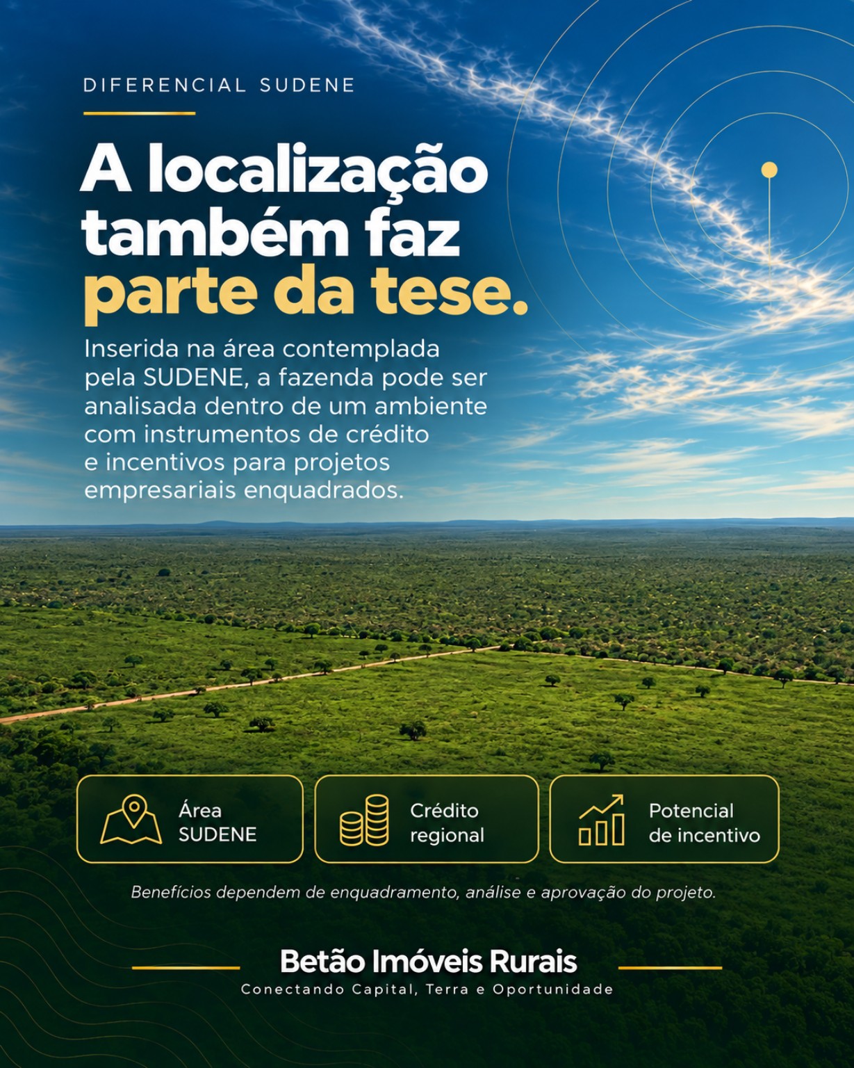 Localização na área da SUDENE