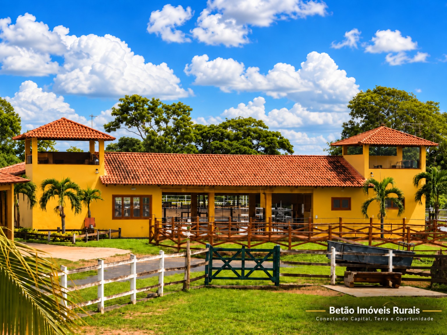 Haras e sede da fazenda de 532 hectares